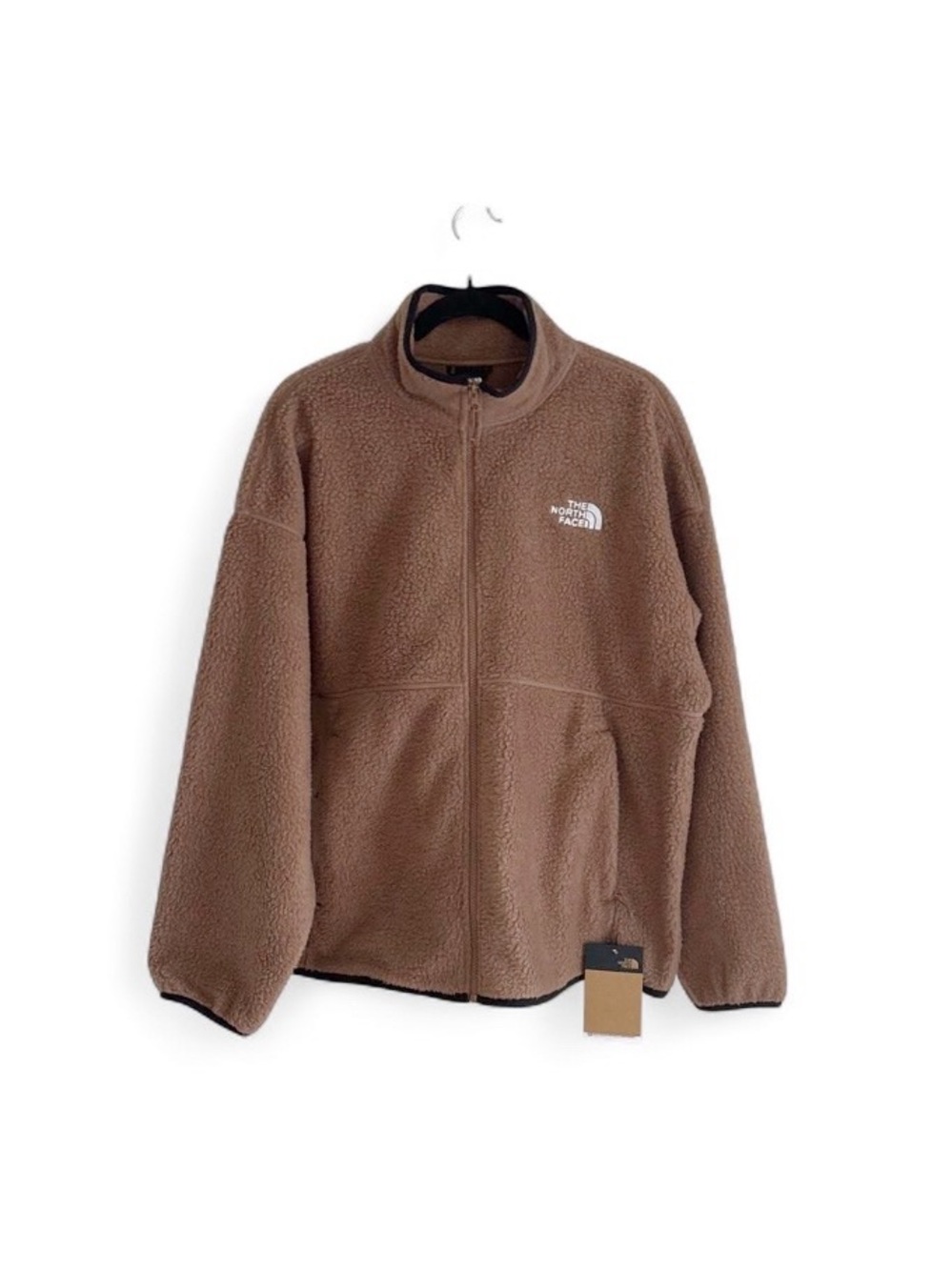 The North Face Women’s Koian High Pile Fleece Jacket Full Zip in Latte Size XL - Picture 2 of 6